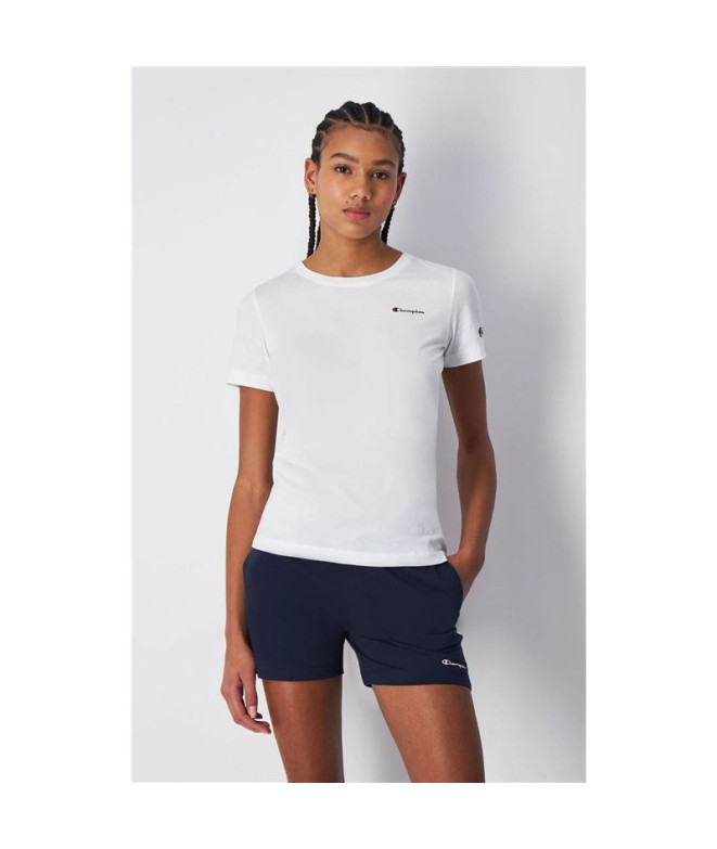 T-shirt Champion Crewneck Femme Blanc