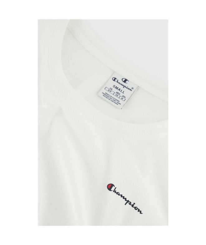T-shirt Champion Crewneck Femme Blanc