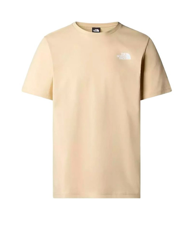 Camiseta de Montanha The North Face S/S Redbox Homem Beige