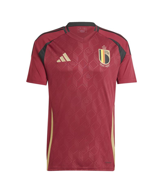 Camiseta de Futebol adidas Primeira equipa da Bélgica Homem Garnet