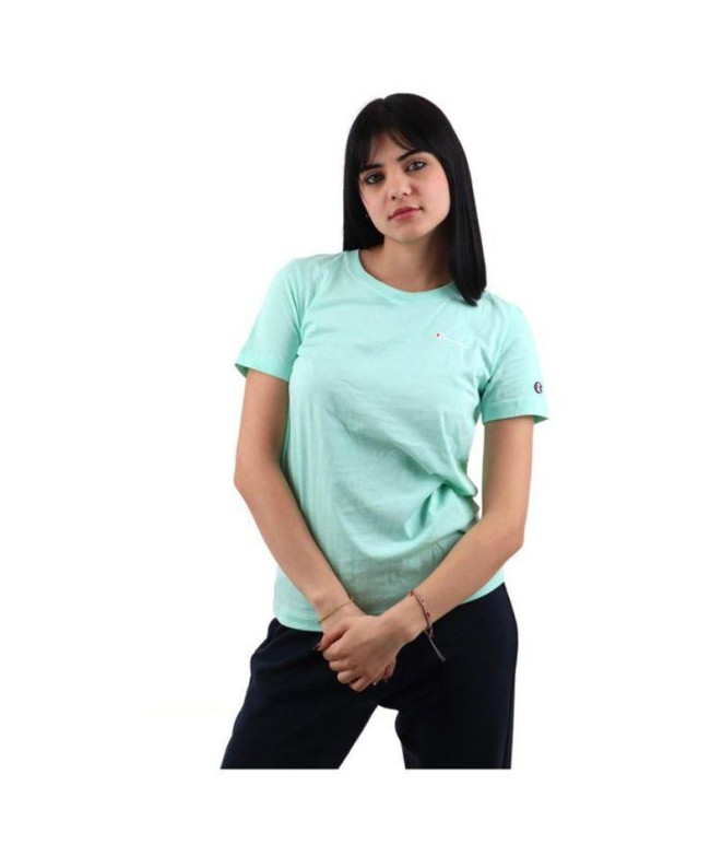 T-shirt Champion Crewneck Femme Bleu