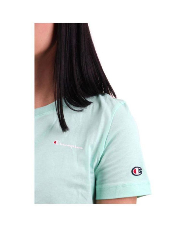 T-shirt Champion Crewneck Femme Bleu