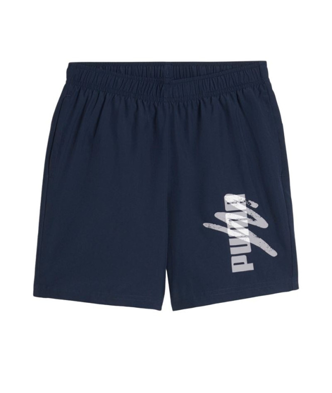 Calça Puma Essentials+ AB Woven Club Navy Infantil