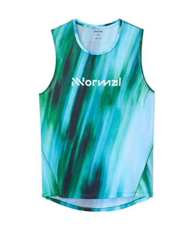T-shirt Nnormal Race Tank Braces Homme Print Blue