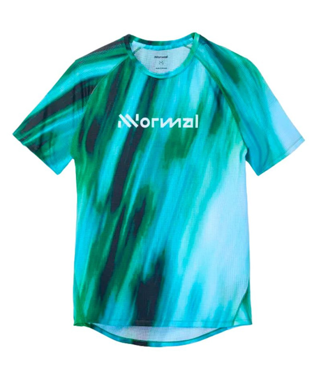 Camiseta de Trail Nnormal Race Hombre Print Azul
