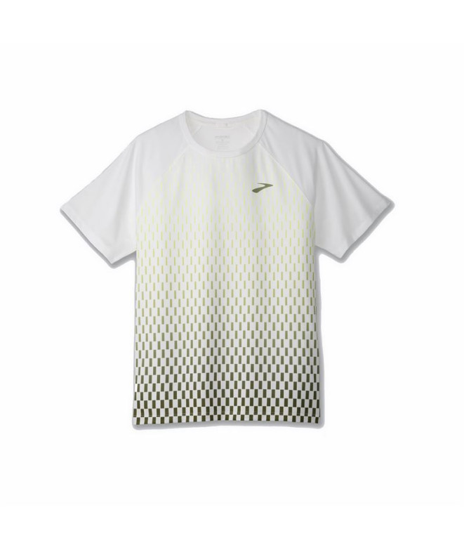 Camiseta de Running Brooks Atmosphere 2.0 Hombre Blanco