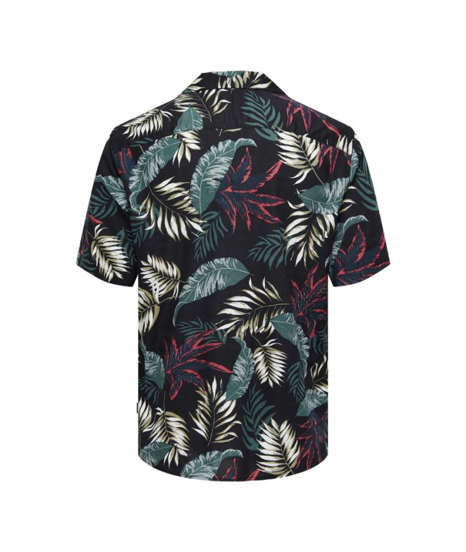 Camisa Only & Sons Corte Regular Colar Cubano...