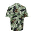 Camisa Only & Sons Regular Fit Cuban Collar Verde Homem
