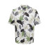 Camisa Only & Sons Corte Regular Colar Cubano Branco Homem