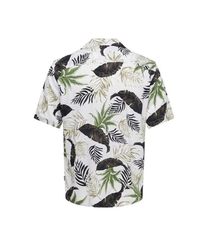 Camisa Only & Sons Corte Regular Colar Cubano...