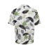 Camisa Only & Sons Corte Regular Colar Cubano Branco Homem