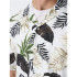 Camisa Only & Sons Corte Regular Colar Cubano Branco Homem