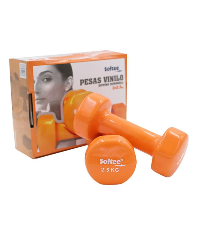 Haltères Softee Vinyl 2,5 Kg Orange