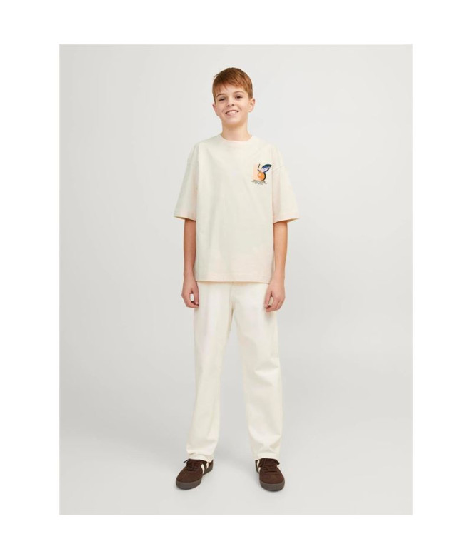T-shirt Enfant Jack And Jones tampa Back Beige
