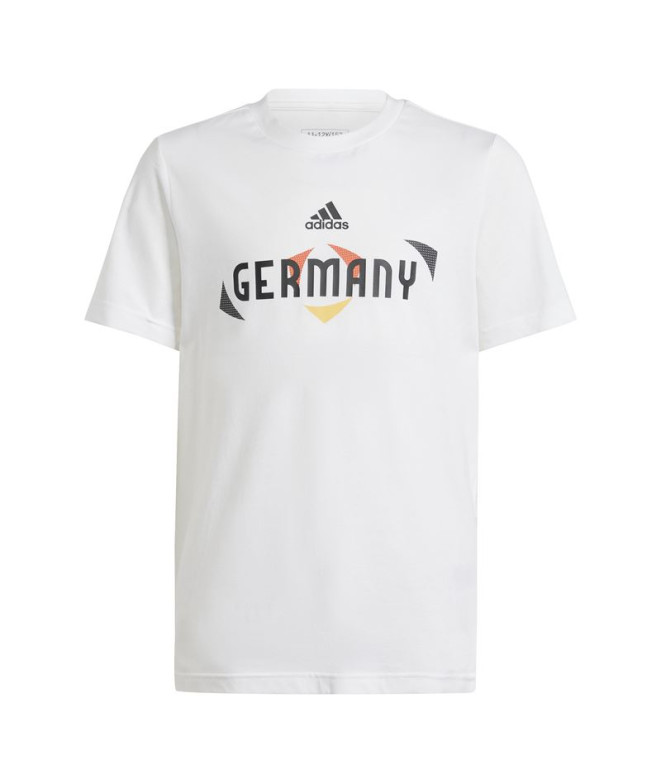 Camiseta de Fútbol adidas Alemania UEFA EURO24 Infantil Blanco