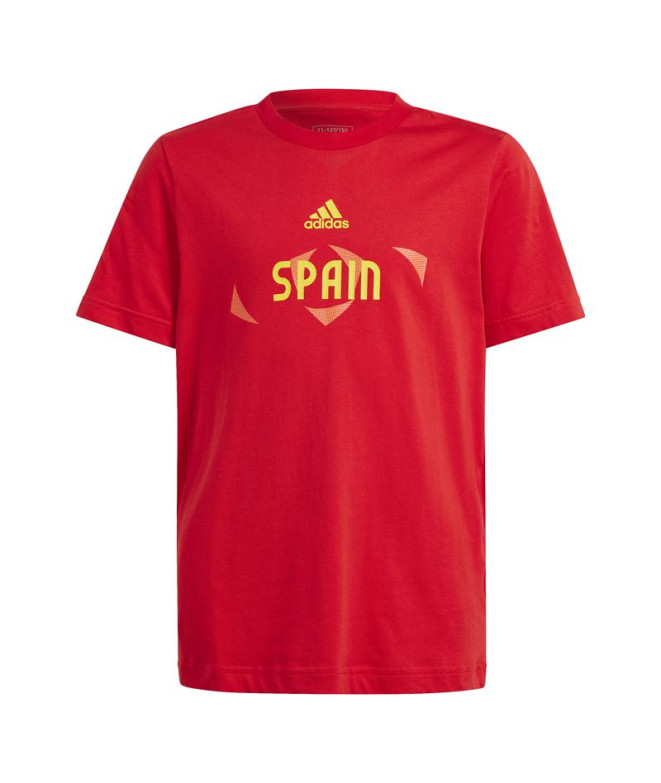 Camiseta de Futebol adidas Espanha Infantil Vermelho