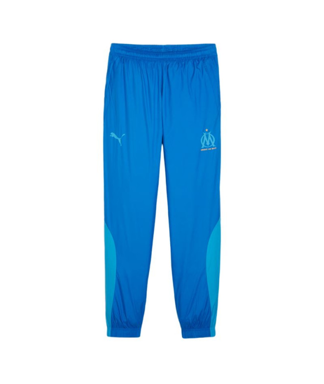 Calça by Futebol Puma Olympique de Marseille Prematch Woven Pant Team Blue Homem