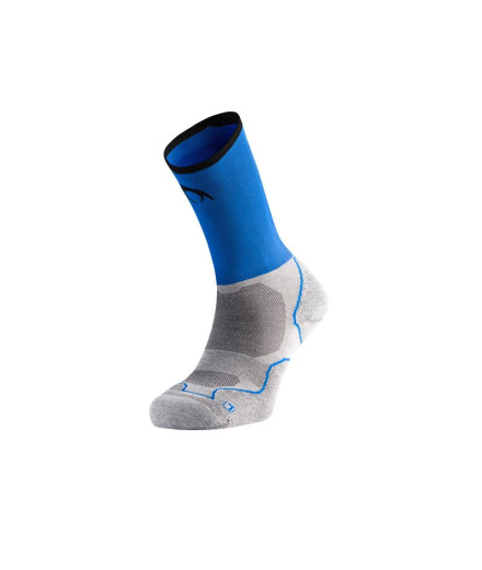 Meias de Lurbel Desafio Five Comp Cinza Gelo/Azul Royal