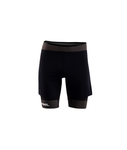Calça de Trail Lurbel Samba Shorts Homem Preto/Cinza