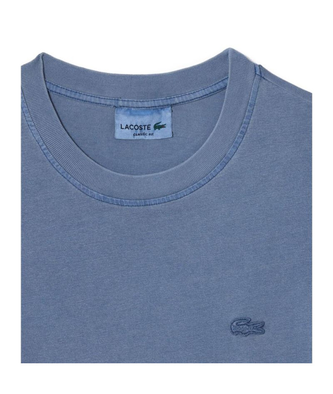 T-shirt Lacoste Cols Roules Bleu