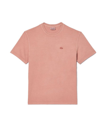 T-shirt Lacoste Cols Roules Saumon