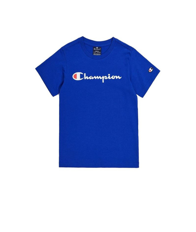 Camiseta Champion Crewneck Infantil Azul