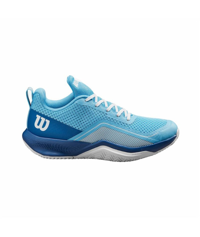 Sapatilhas Tênis Wilson Mulher de Rush Pro Lite Opal Blue/branco