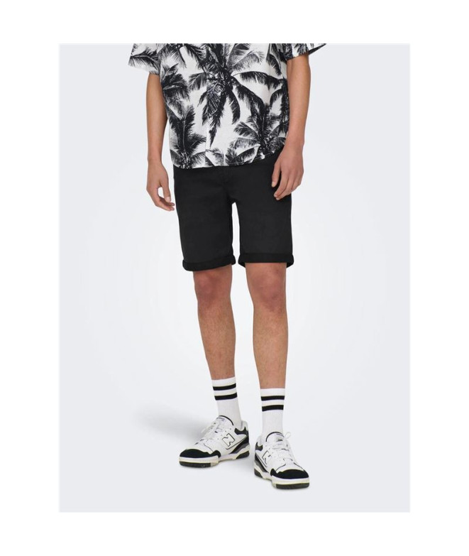 Pantalons Only & Sons Onsply Reg Blk 8581 Noir...