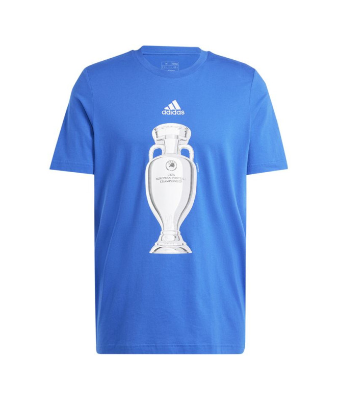 T-shirt by Football adidas Official Emblem Trophy Homme Blue