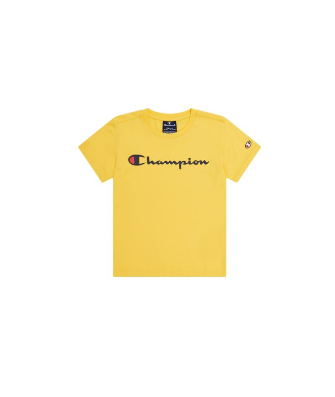 Camiseta Champion Crewneck Infantil Amarillo