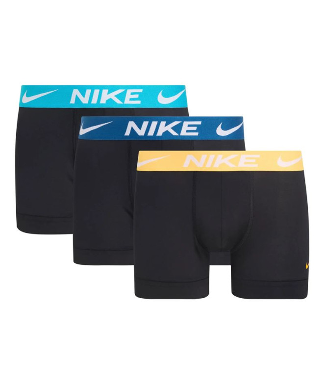 Cuecas Nike Tronco 3Pk Homem Preto/Amarelo/Azul