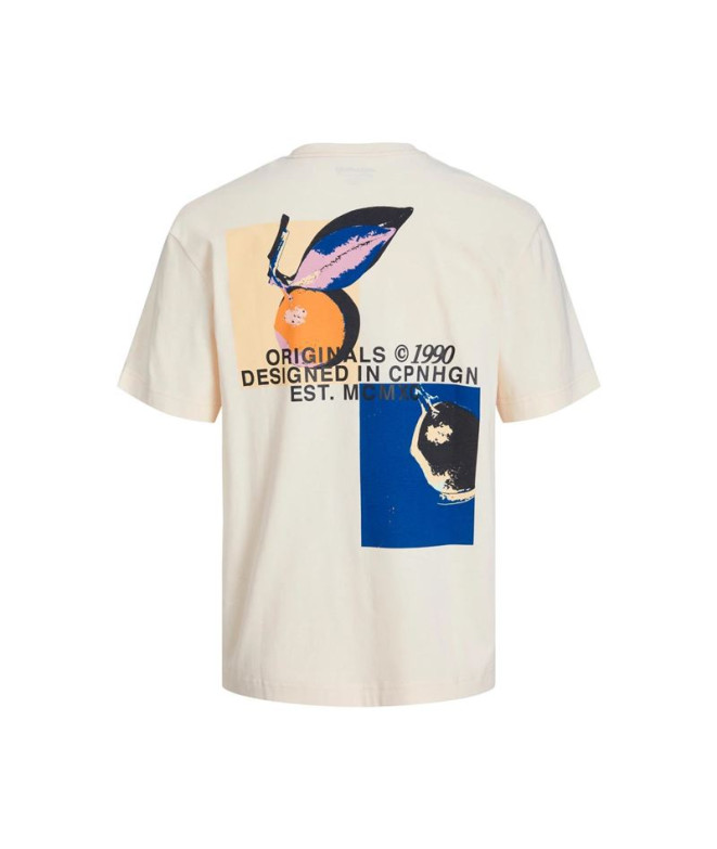 Camiseta Infantil Jack And Jones Tampa Back Branco