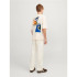 Camiseta Infantil Jack And Jones Tampa Back Branco