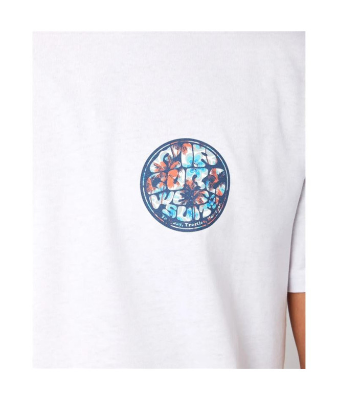 Camiseta Rip Curl Passagem Homem Branco