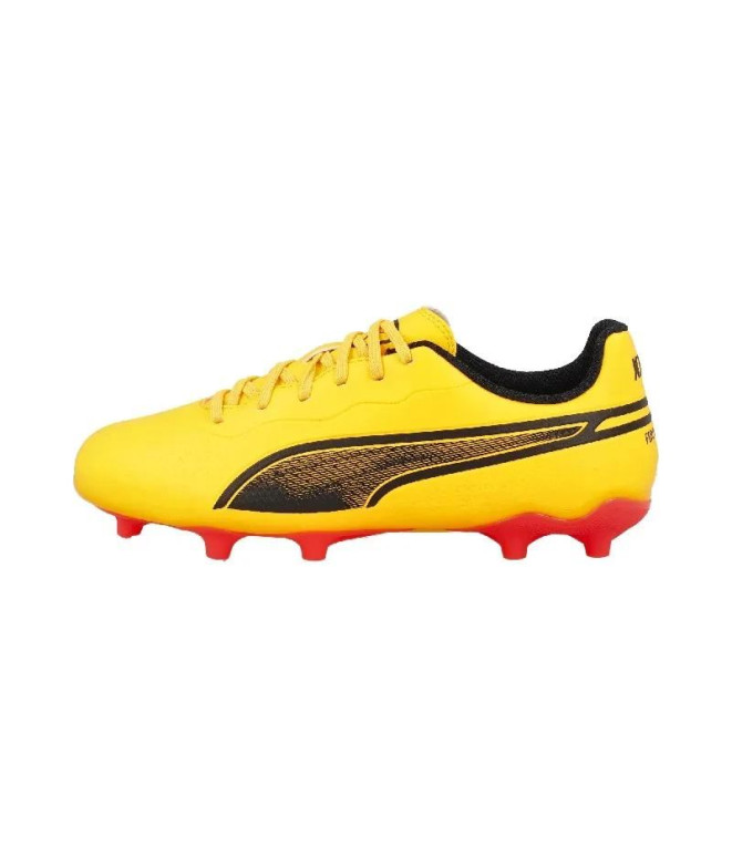 football Bottes Puma King Matc FG/AG Orange Enfant