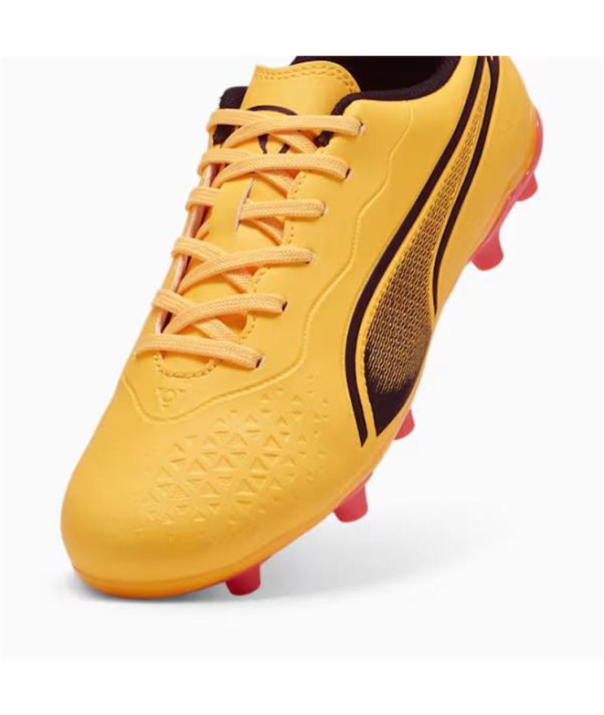 football Bottes Puma King Matc FG/AG Orange Enfant