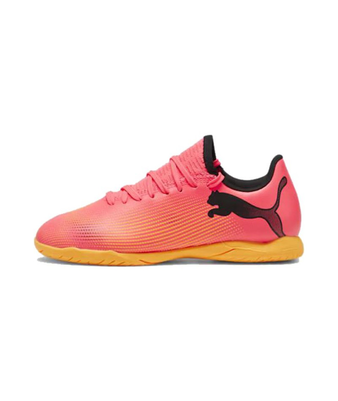 Sapatilhas de futebol sala Puma Future 7 Play T Laranja Infantil