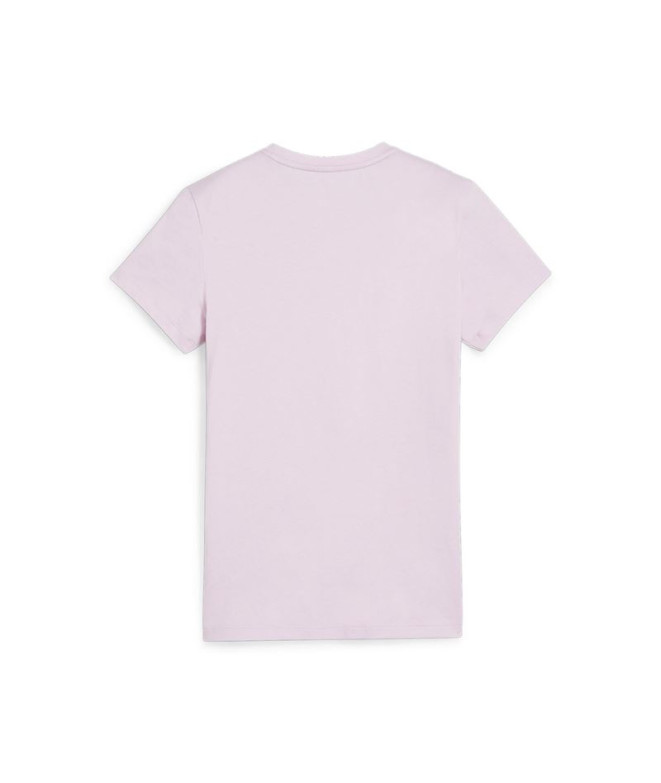 T-shirt Puma Essentials Logo Purple Femme
