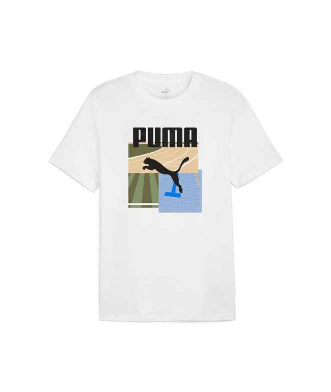 Camiseta Puma GRAPHICS verão Branco Homem