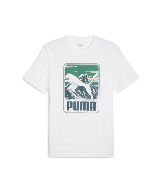 Camiseta Puma GRAPHICS Mountain Blanco Hombre