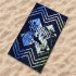 Toalha Secaneta 100X170 Jacquard Veludo Surfme Marino