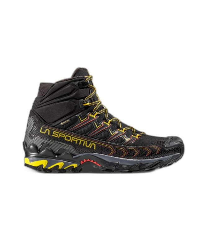 Zapatillas de Montaña La Sportiva Ultra Raptor II Mid Gtx Negro/Amarillo Hombre