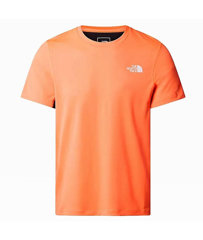 Camiseta de Montanha The North Face Lightbright S/S Homem Laranja