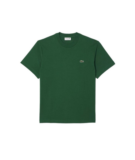 Camiseta Lacoste Cols Roules Homem Verde Camiseta Lacoste Cols Roules Homem Verde