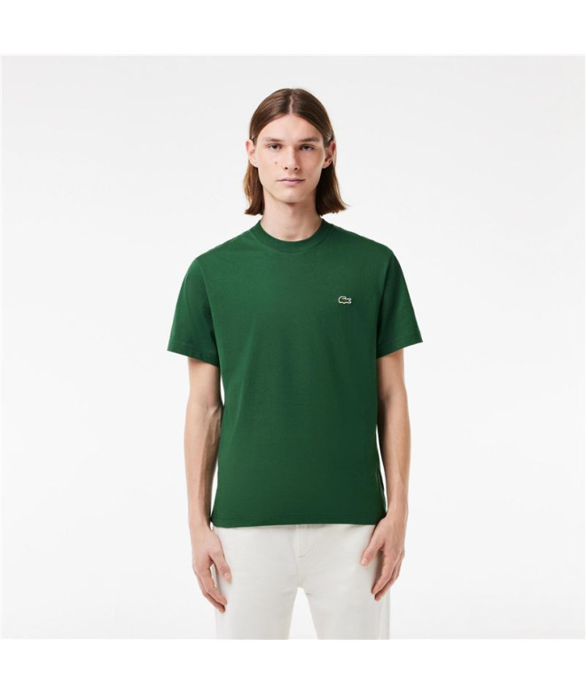 Camiseta Lacoste Cols Roules Homem Verde