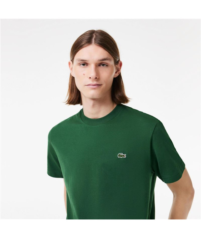 Camiseta Lacoste Cols Roules Homem Verde