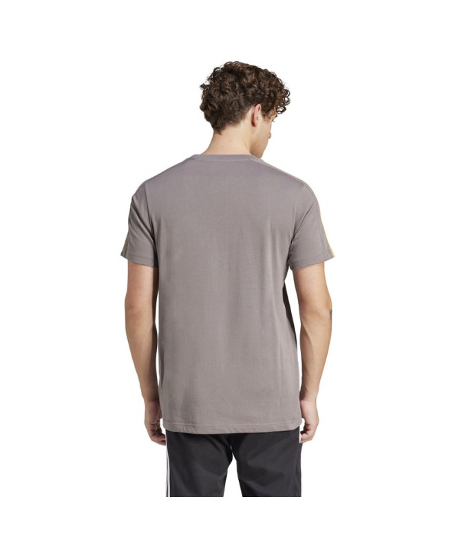 Camiseta adidas 3Bandas Hombre Carbón