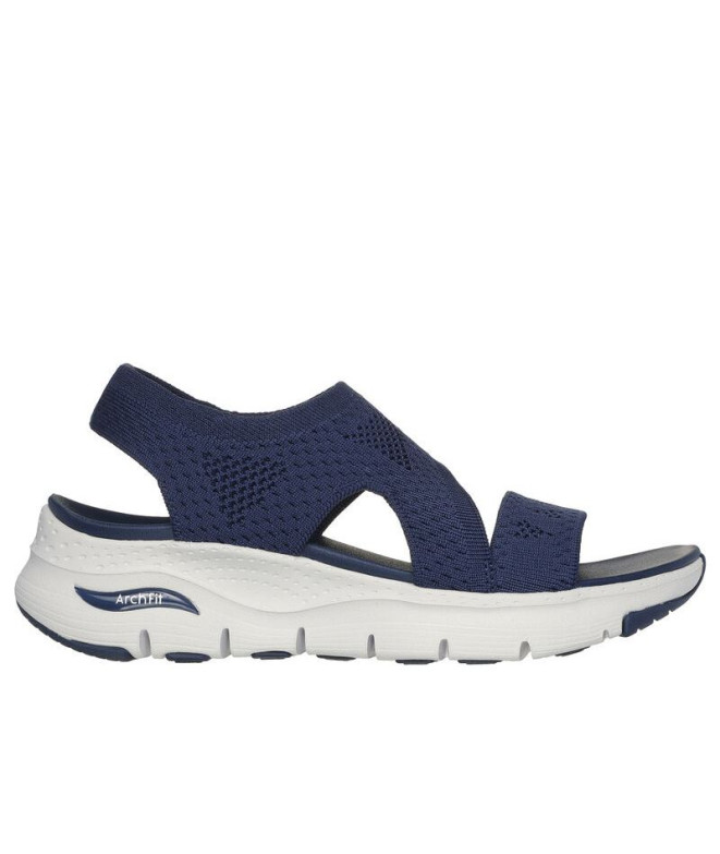 Chaussures Skechers Arch Fit Femme Navy Knit