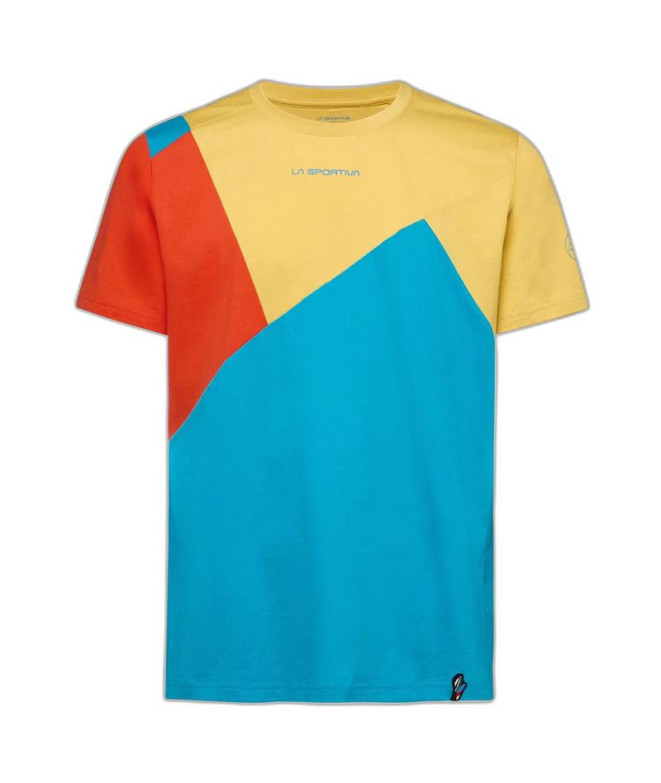 Camiseta de Escalada La Sportiva Dude Hombre Azul/Amarillo