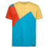 Camiseta de Escalada La Sportiva Dude Homem Azul/Amarelo